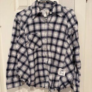 Urban Outfitters BDG Plaid Flannel ButtonDown Size XS NWT